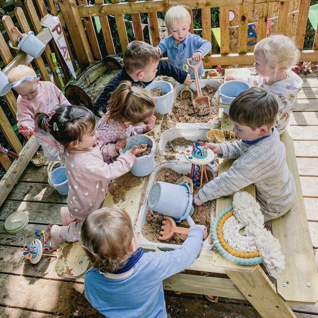 Triple Sensory Picnic Bench - Outdoor