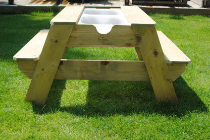 Double Sensory Picnic Bench - Outdoor